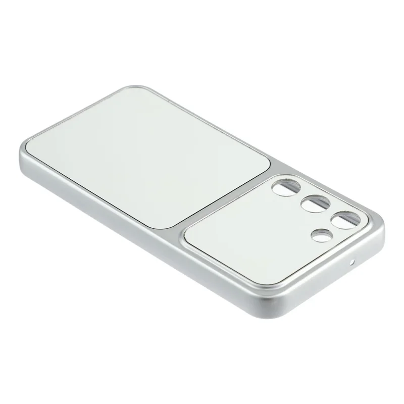 For Samsung Galaxy S23+ Phone Case Mirror Electroplating TPU Cover - Silver