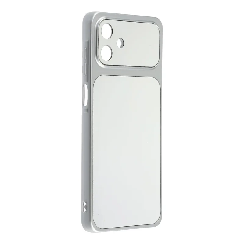 For Samsung Galaxy A06 4G Phone Case Mirror Electroplating TPU Cover - Silver