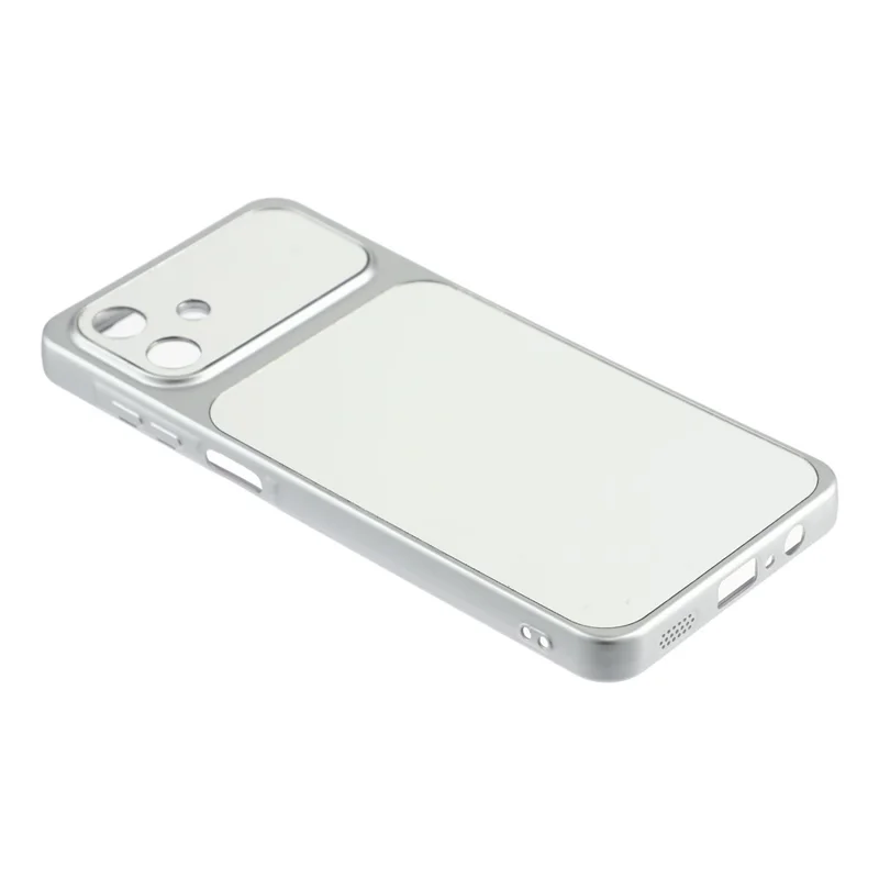 For Samsung Galaxy A06 4G Phone Case Mirror Electroplating TPU Cover - Silver