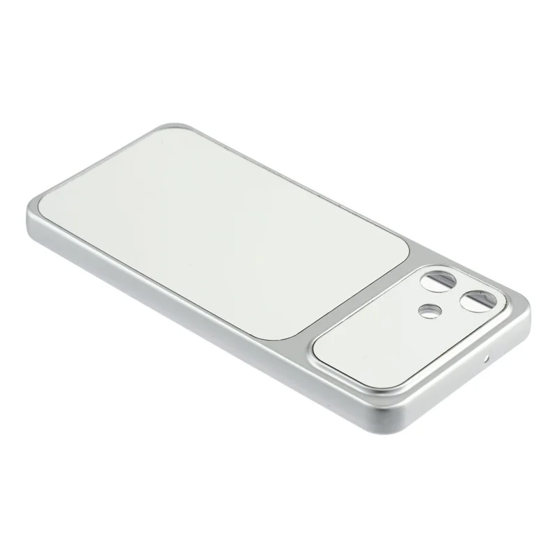 For Samsung Galaxy A06 4G Phone Case Mirror Electroplating TPU Cover - Silver