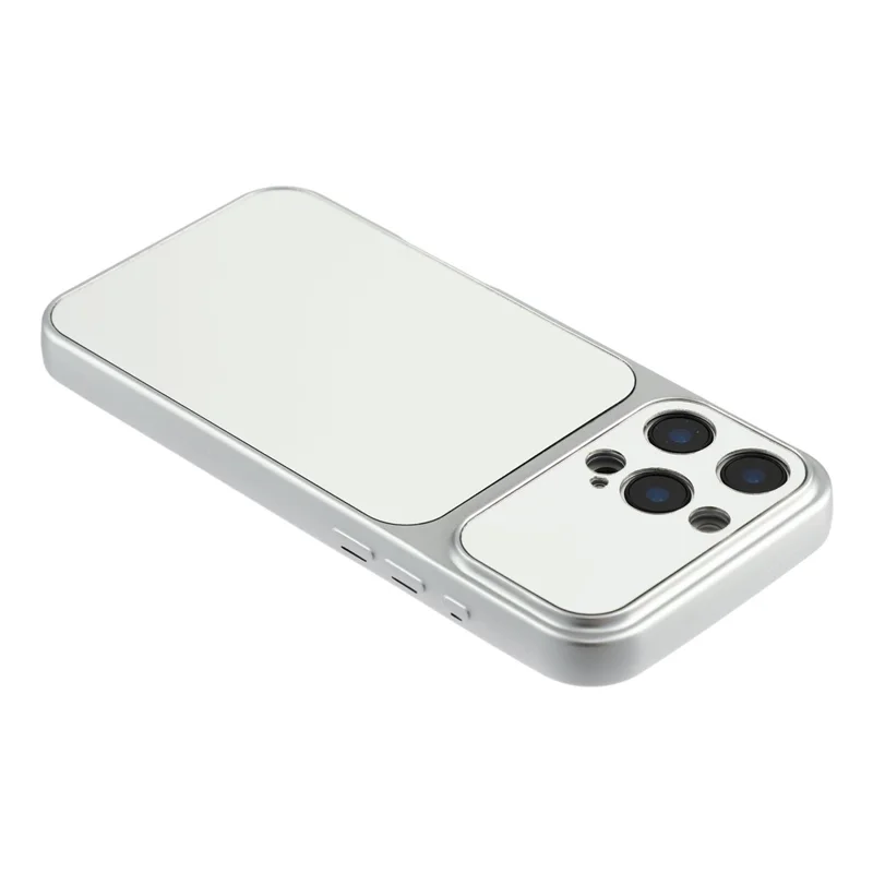 For iPhone 16 Pro Phone Case Mirror Electroplating TPU Cover - Silver