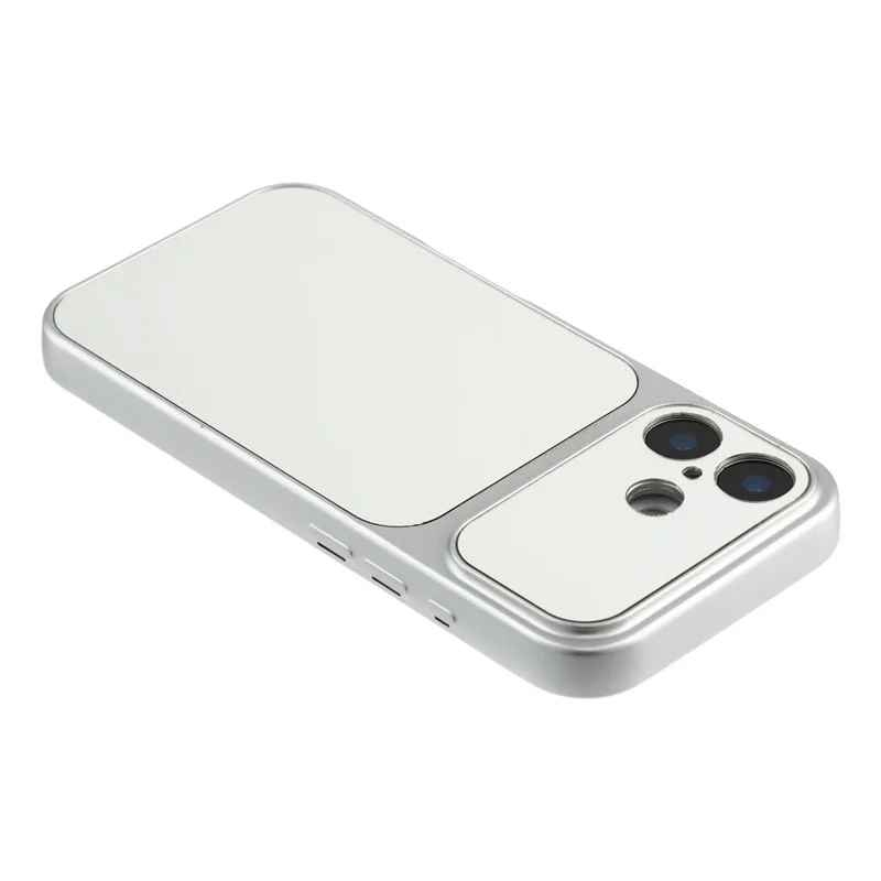 For iPhone 16 Phone Case Mirror Electroplating TPU Cover - Silver