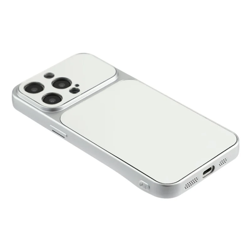 For iPhone 15 Pro Phone Case Mirror Electroplating TPU Cover - Silver