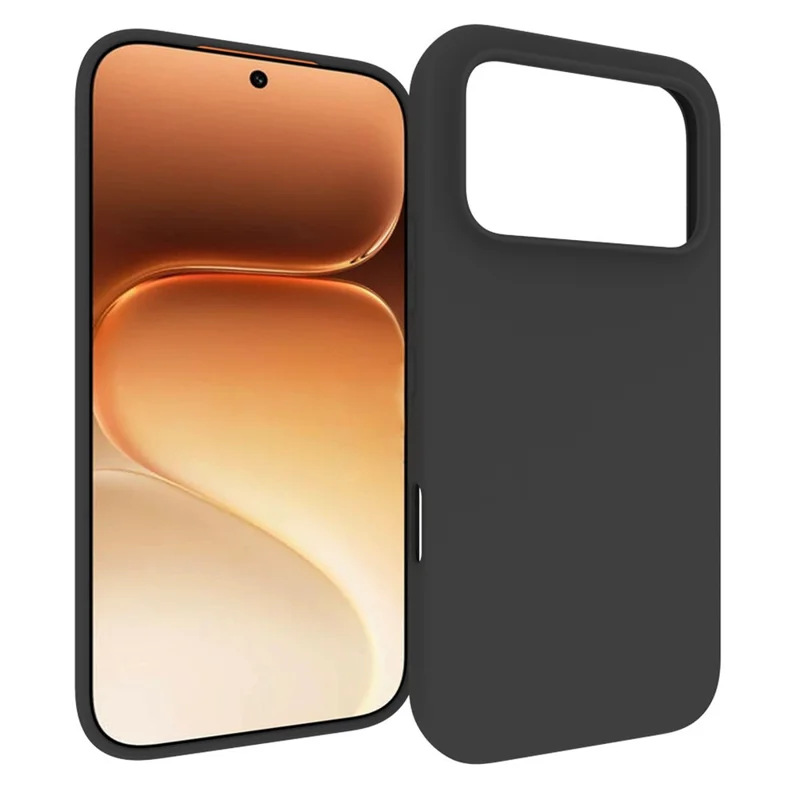 For Honor 600 Pro 5G Case Matte Finish Soft TPU Phone Cover - Black