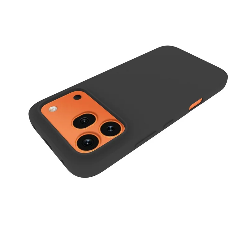 For Honor 600 Pro 5G Case Matte Finish Soft TPU Phone Cover - Black