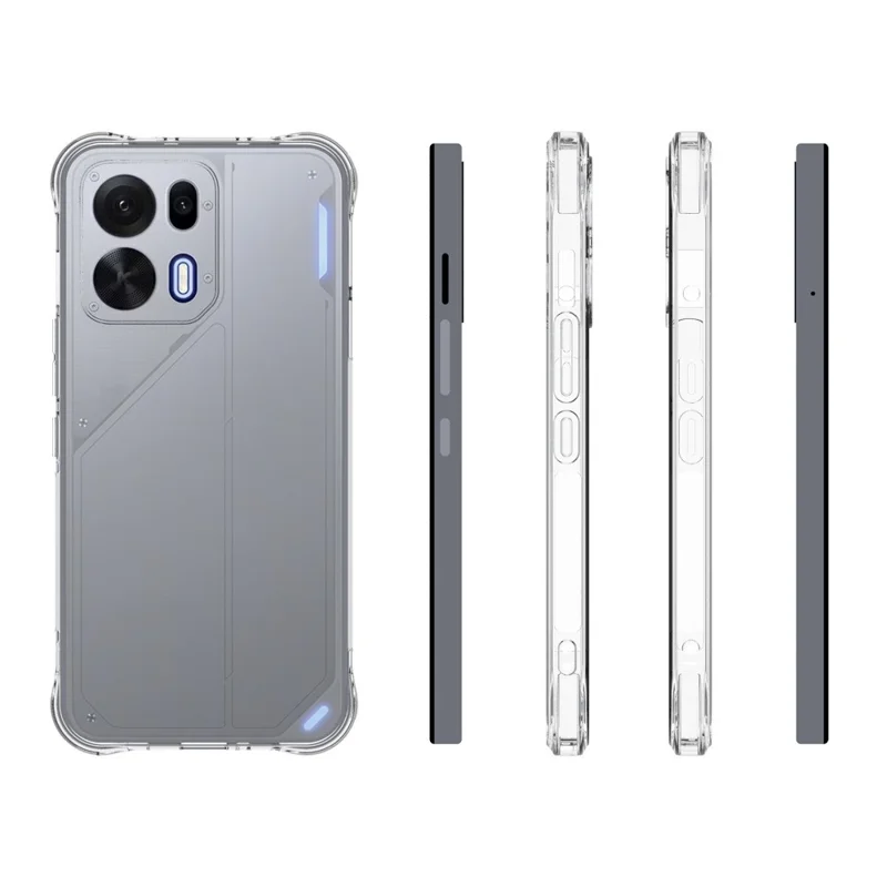 For Oppo K15 Pro 5G TPU Case Non Slip Anti Drop Phone Cover - Transparent