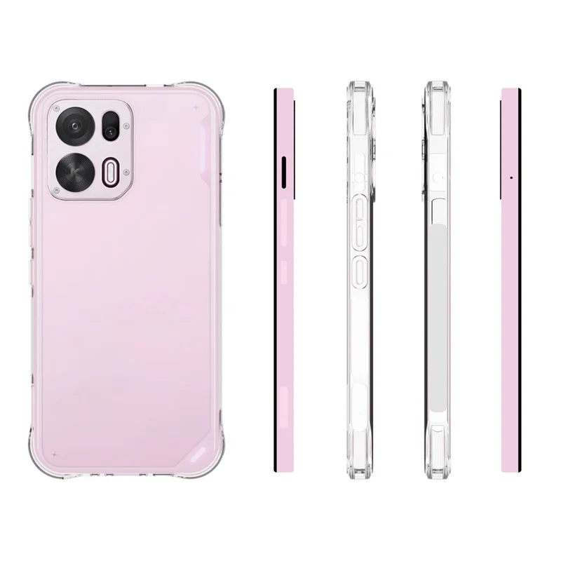For Oppo K15 Pro+ 5G TPU Case Non Slip Anti Drop Phone Cover - Transparent