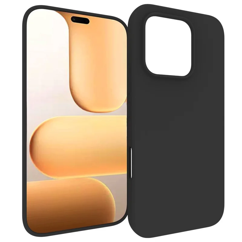 For Honor 600 Lite 5G Case Matte Finish Soft TPU Phone Cover - Black