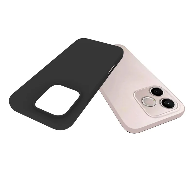 For Honor 600 Lite 5G Case Matte Finish Soft TPU Phone Cover - Black