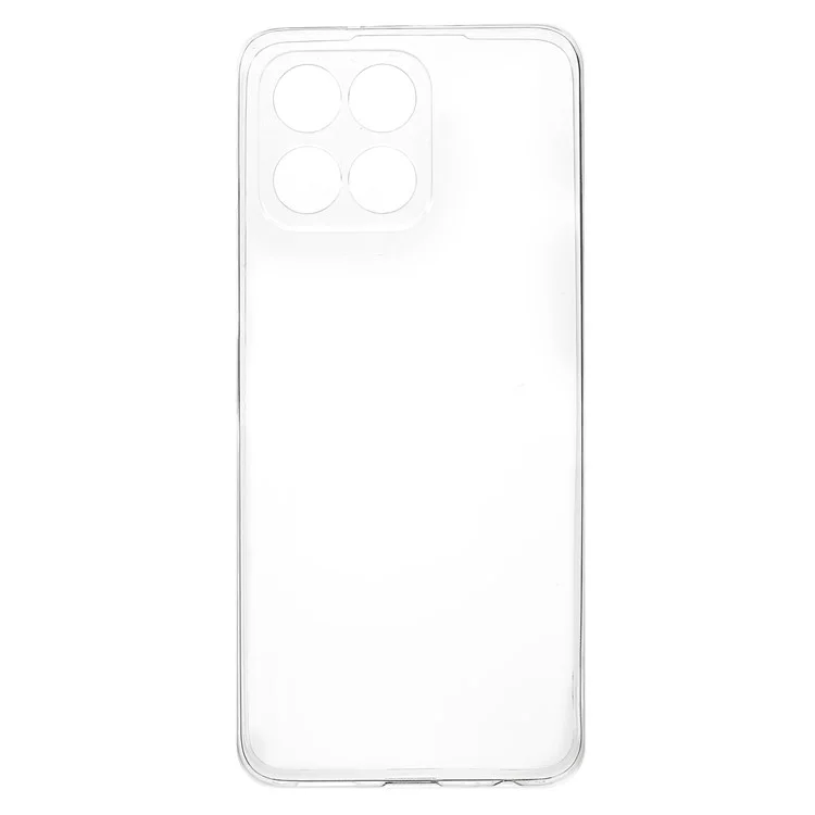 For Honor X8 5G Crystal Clear Rückenschutzhülle, Soft TPU stoßfester Gelb-beständiger schlanker Handyhülle 