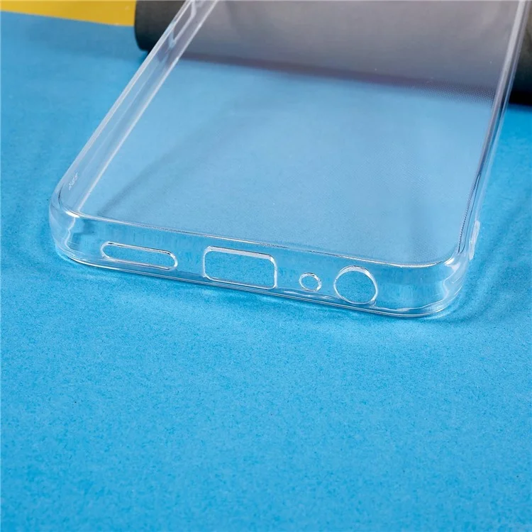 For Honor X8 5G Crystal Clear Rückenschutzhülle, Soft TPU stoßfester Gelb-beständiger schlanker Handyhülle 