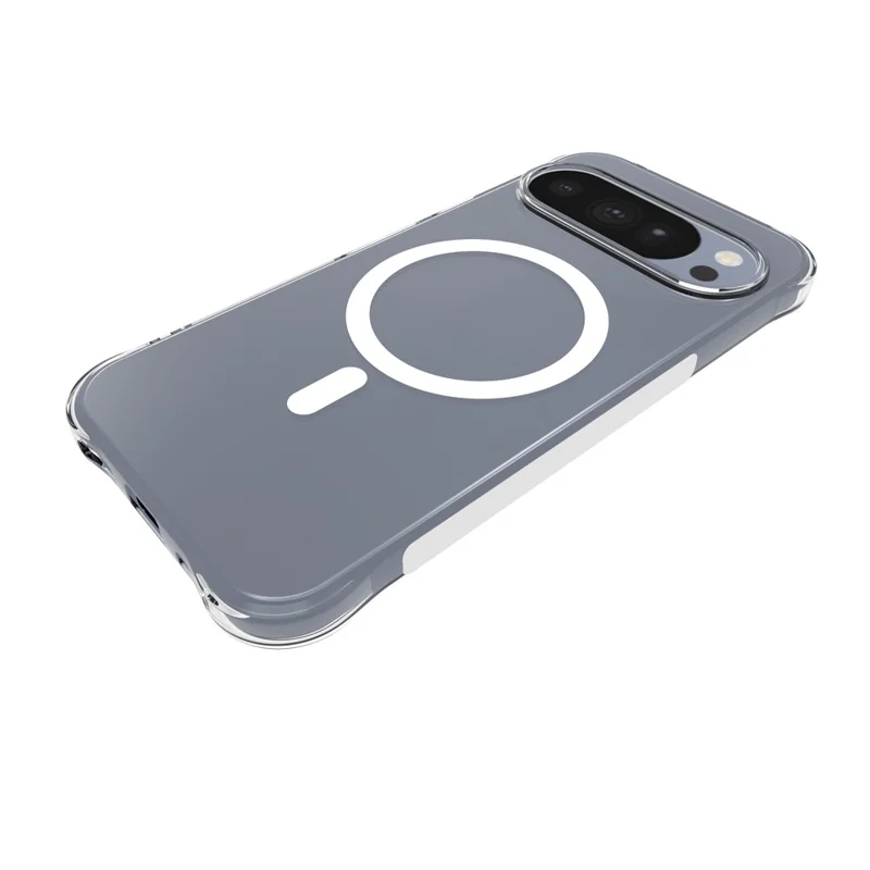 For Google Pixel 11 Pro Magnetic Case TPU Anti-drop Phone Back Cover - Transparent
