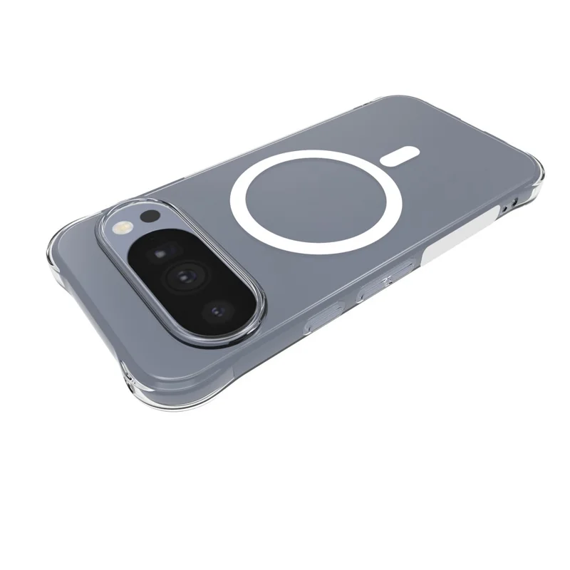 For Google Pixel 11 Pro Magnetic Case TPU Anti-drop Phone Back Cover - Transparent