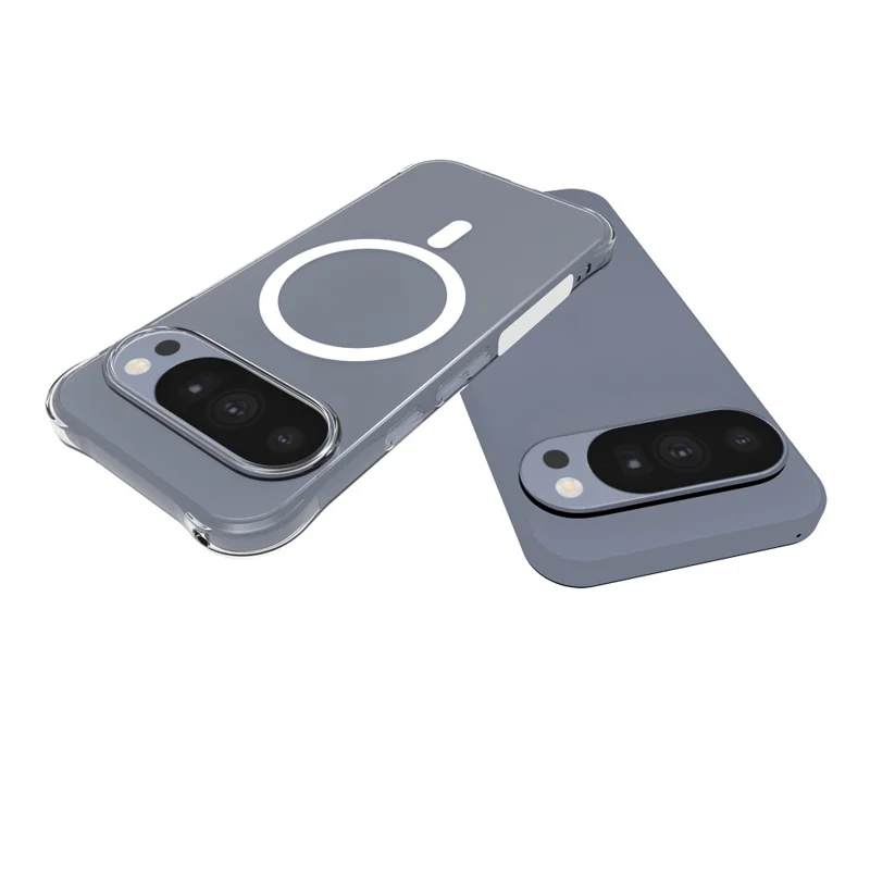 For Google Pixel 11 Pro Magnetic Case TPU Anti-drop Phone Back Cover - Transparent