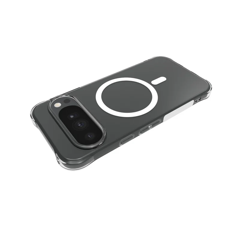 For Google Pixel 11 Pro XL Magnetic Case TPU Anti-drop Phone Back Cover - Transparent