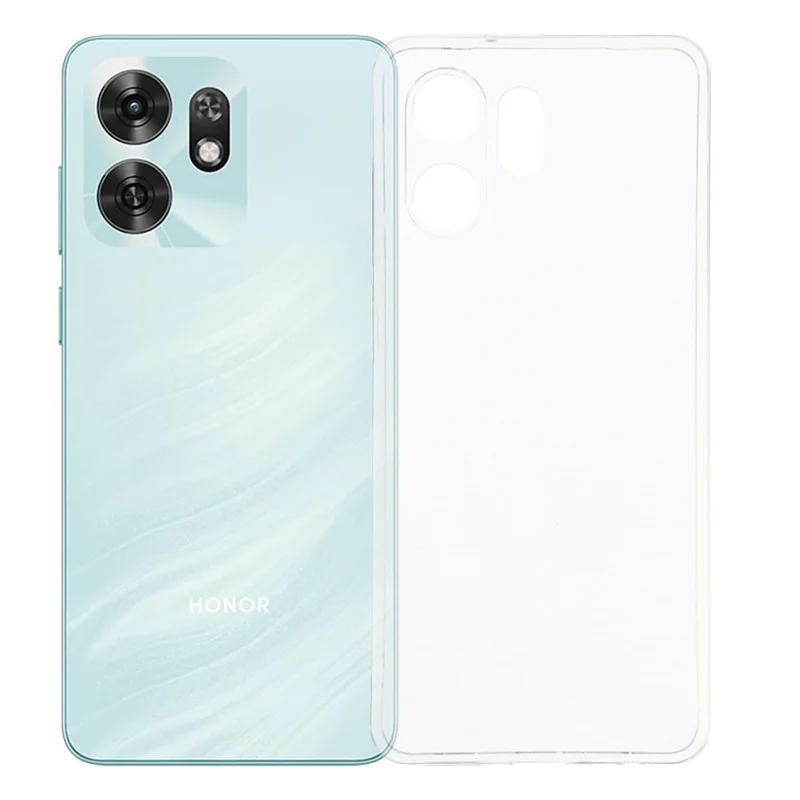 For Honor X6d 5G Back Cover Ultra Thin Flexible TPU Clear Phone Case - Transparent