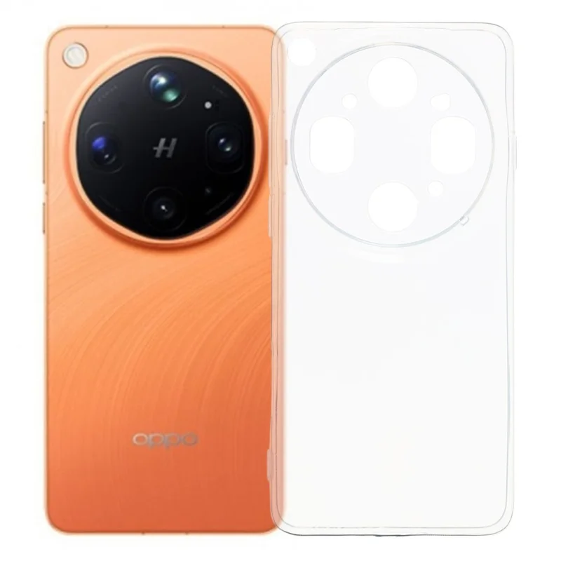For Oppo Find X9 Ultra 5G Back Cover Ultra Thin Flexible TPU Clear Phone Case - Transparent