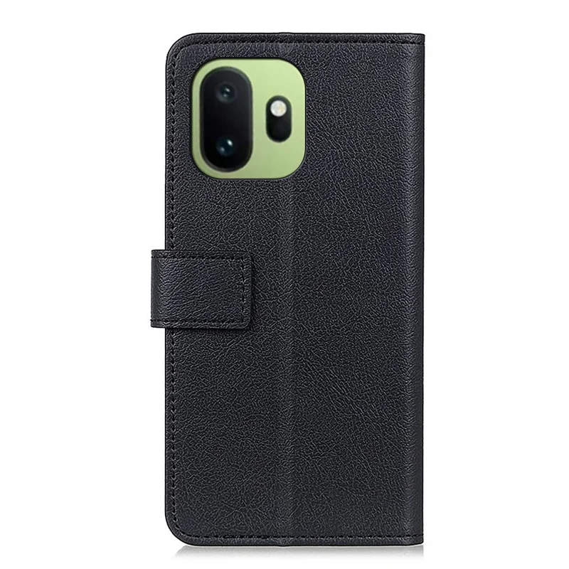 For OnePlus 15T 5G Case PU Leather Stand Wallet Phone Cover - Black