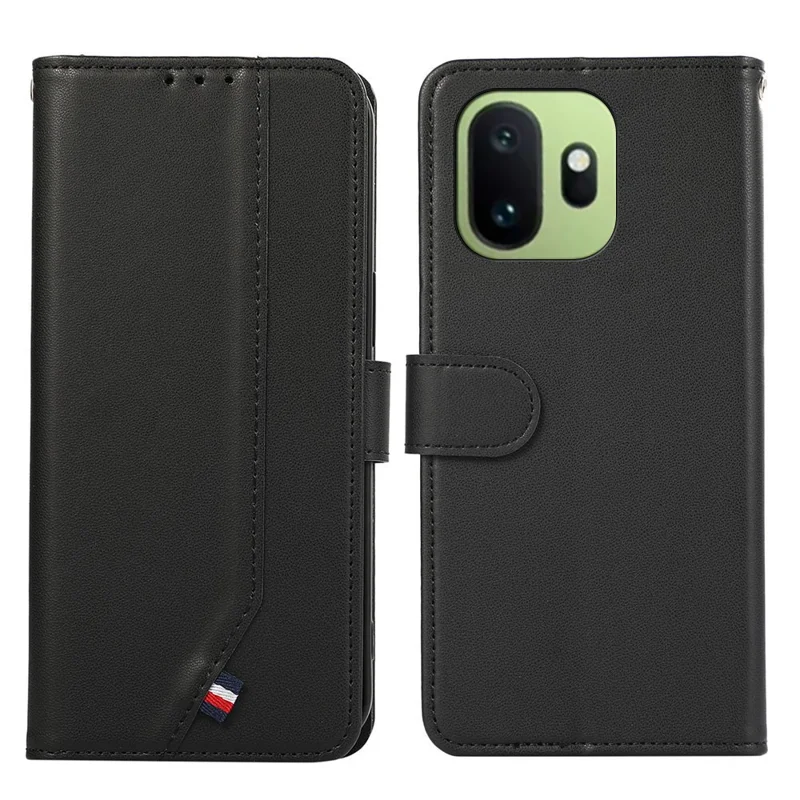 For OnePlus 15T 5G Case RFID Blocking Flip Leather Phone Cover - Black