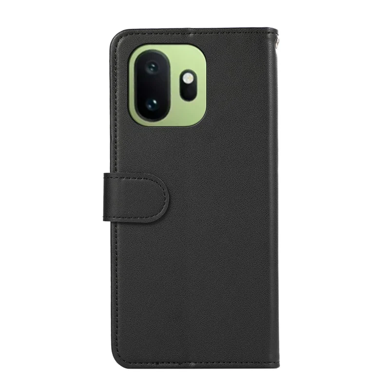 For OnePlus 15T 5G Case RFID Blocking Flip Leather Phone Cover - Black