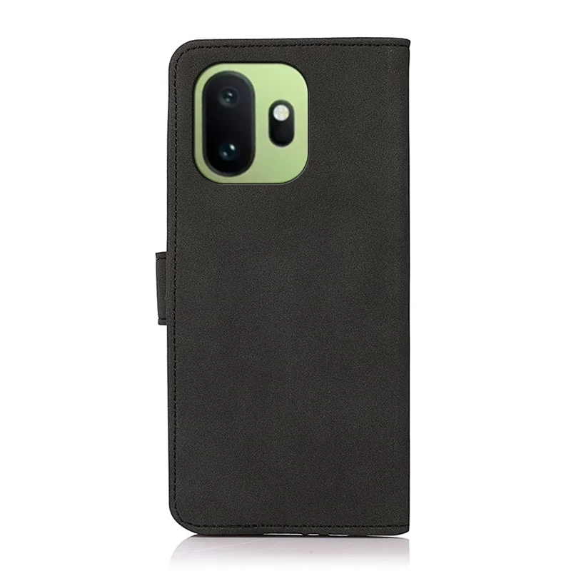 KHAZNEH For OnePlus 15T 5G Case Anti Scratch PU Leather Wallet Stand Phone Cover - Black