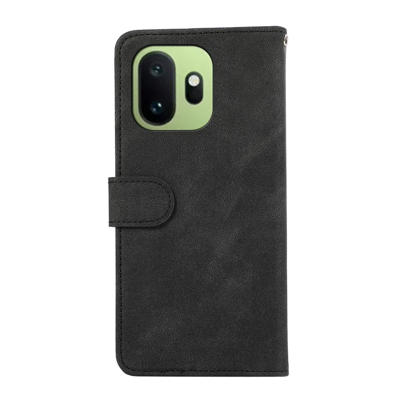 ABEEL For OnePlus 15T 5G Case Color Splicing Leather Flip Phone Cover RFID Blocking - Black