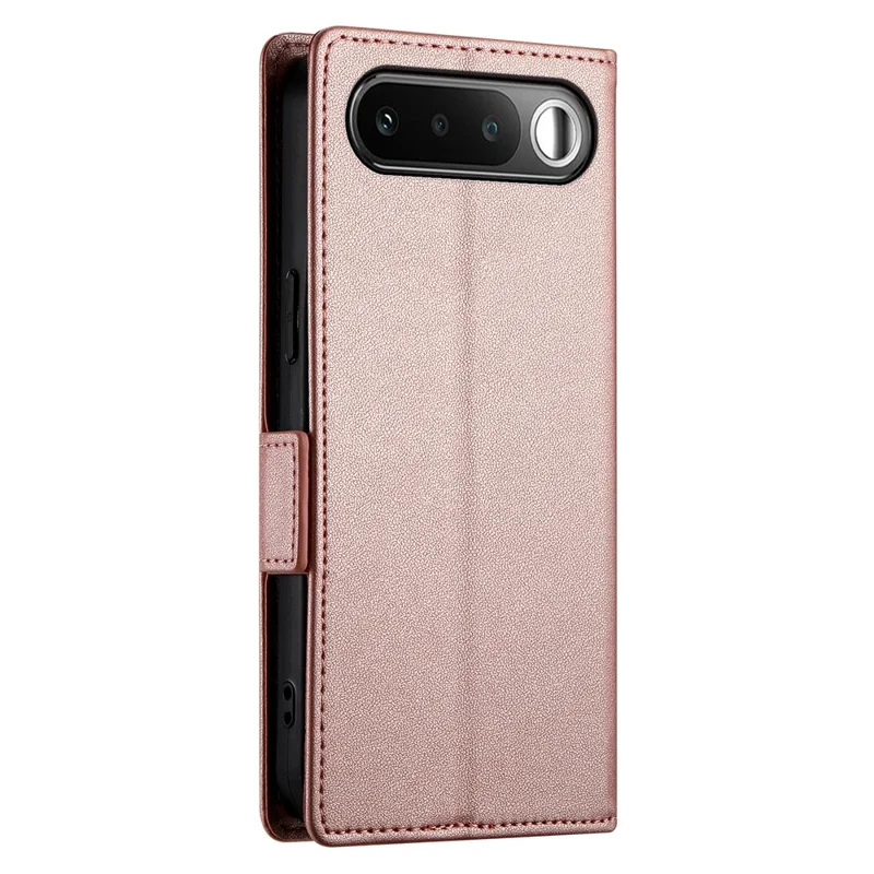 Чехол-книжка с подставкой и отделением для карт из искусственной кожи PU для Realme 16 5G, розовое золото