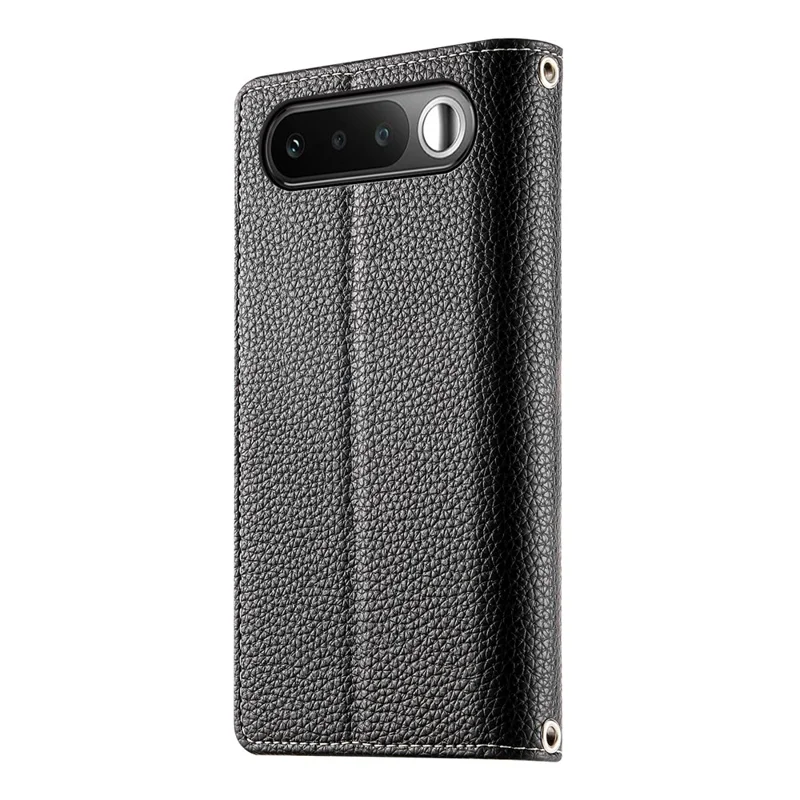 For Realme 16 5G Leather Case Zipper Wallet Color Splicing Flip Phone Cover with Straps - Black