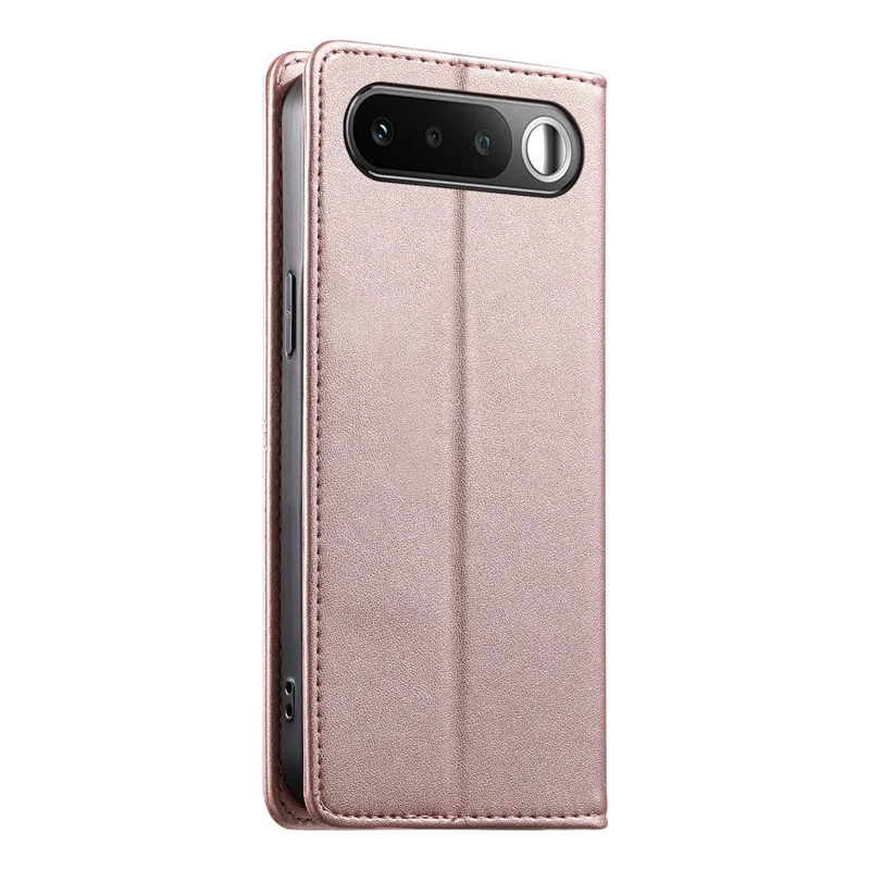 For Realme 16 5G Wallet Stand Case Line Splicing TPU PU Leather Phone Cover - Pink