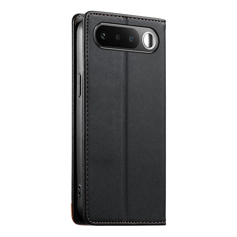 DIERFENG DF-018 for Realme 16 5G Case RFID Blocking Wallet Leather Phone Cover with Color Splicing Logo Corner - Black