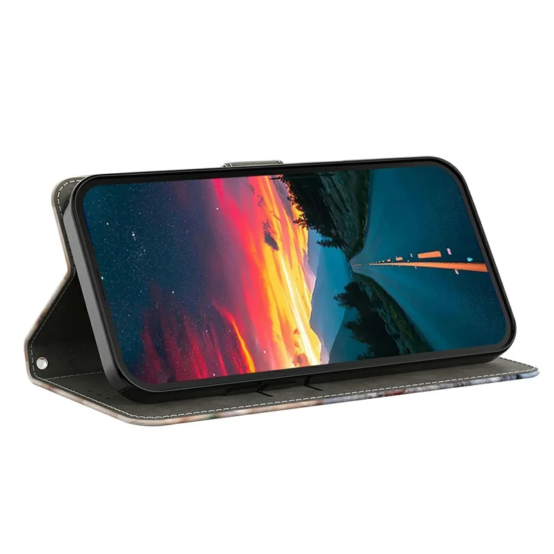 For Samsung Galaxy A27 5G Wallet Case Magnetic Clasp 3D Pattern Leather Phone Cover - Colorful Flower
