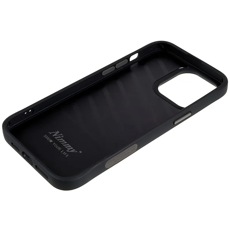 NIMMY Big Eyes Pet Series for iPhone 14 Pro Max Embroidery Animal Phone Case PU Leather + PC + TPU Anti-Scratch Protective Cover - Panda