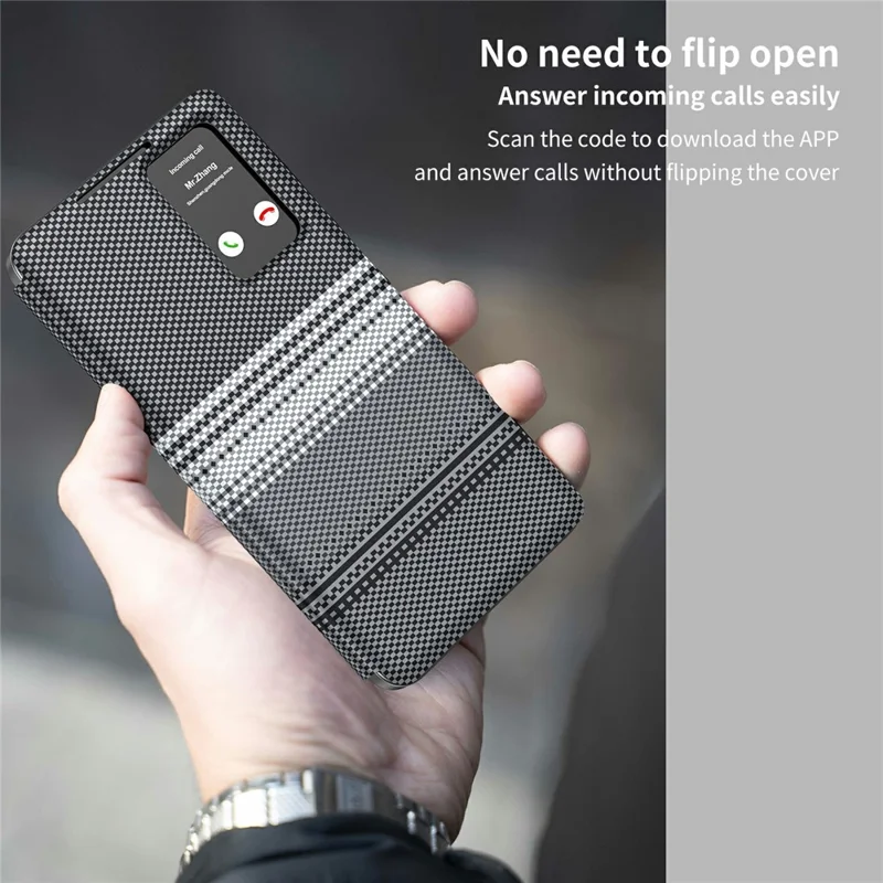 For Samsung Galaxy A16 5G  /  A16 4G Case Card Slot View Window Gradient Color Checkered Pattern Leather Phone Cover - Black