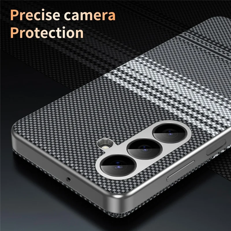 Leather Case for Samsung Galaxy A26 5G  /  A17 5G  /  A17 4G Card Slot View Window Gradient Color Checkered Pattern Phone Cover - Black