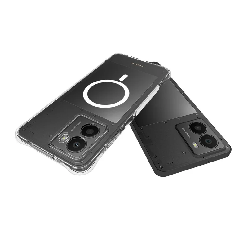Achat en vrac pour HMD Fusion 5G Étui magnétique TPU anti-chute, coque arrière transparente
