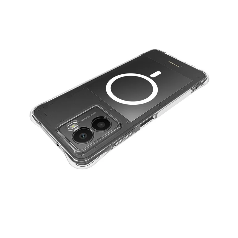 Achat en vrac pour HMD Fusion 5G Étui magnétique TPU anti-chute, coque arrière transparente