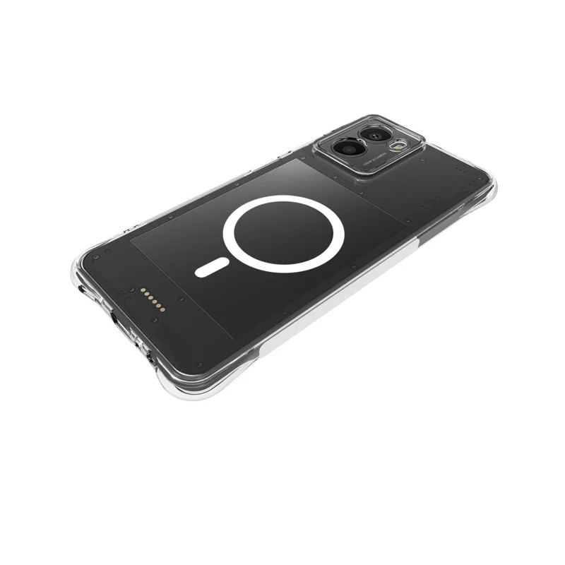 Achat en vrac pour HMD Fusion 5G Étui magnétique TPU anti-chute, coque arrière transparente