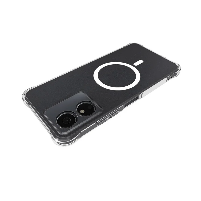 Achat en vrac pour HMD Key 4G / Aura 2 / Arc 4G Étui magnétique TPU arrière antichute pour téléphone - Transparent