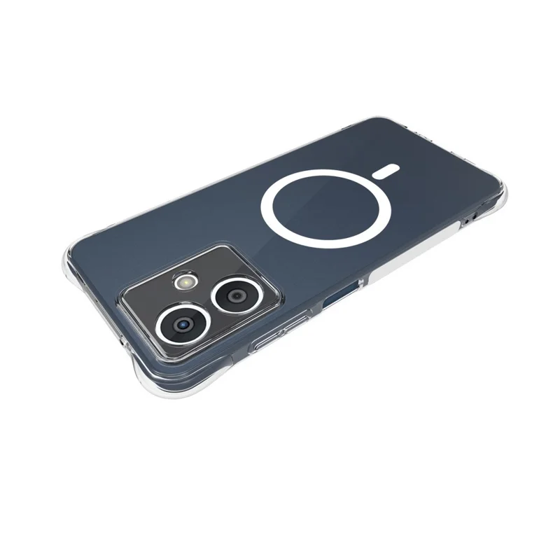 Hurtowa sprzedaż etui magnetycznego HMD Crest 5G z przezroczystego TPU antywypadkowego pokrywy tylnej telefonu – Przezroczyste