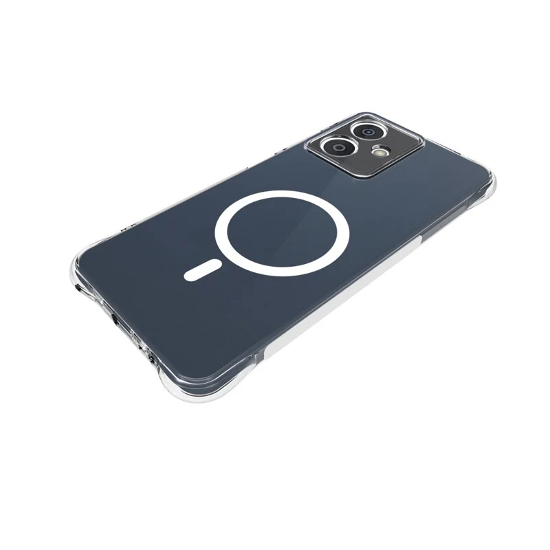 Hurtowa sprzedaż etui magnetycznego HMD Crest 5G z przezroczystego TPU antywypadkowego pokrywy tylnej telefonu – Przezroczyste
