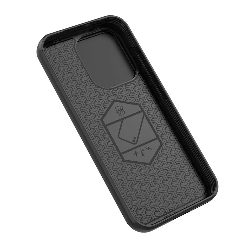 For Xiaomi Poco X8 Pro 5G  /  Redmi Turbo 5 5G Case PC + TPU Kickstand Phone Protector with Lens Cover - Black