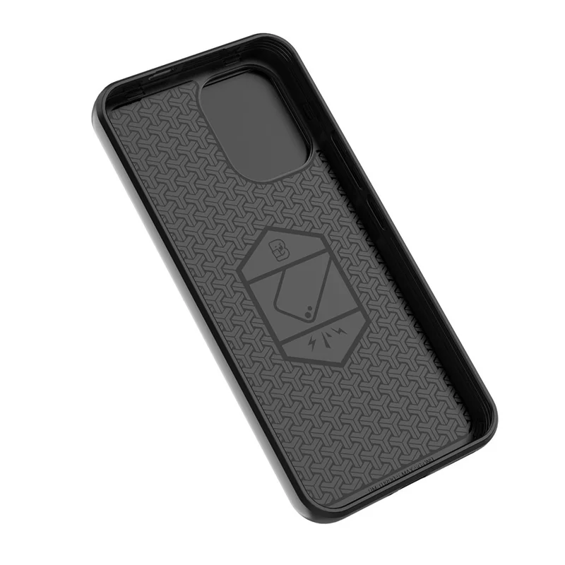 For Xiaomi Poco X8 Pro Max 5G / Redmi Turbo 5 Max 5G Case PC + TPU Kickstand Phone Protector with Lens Cover - Black