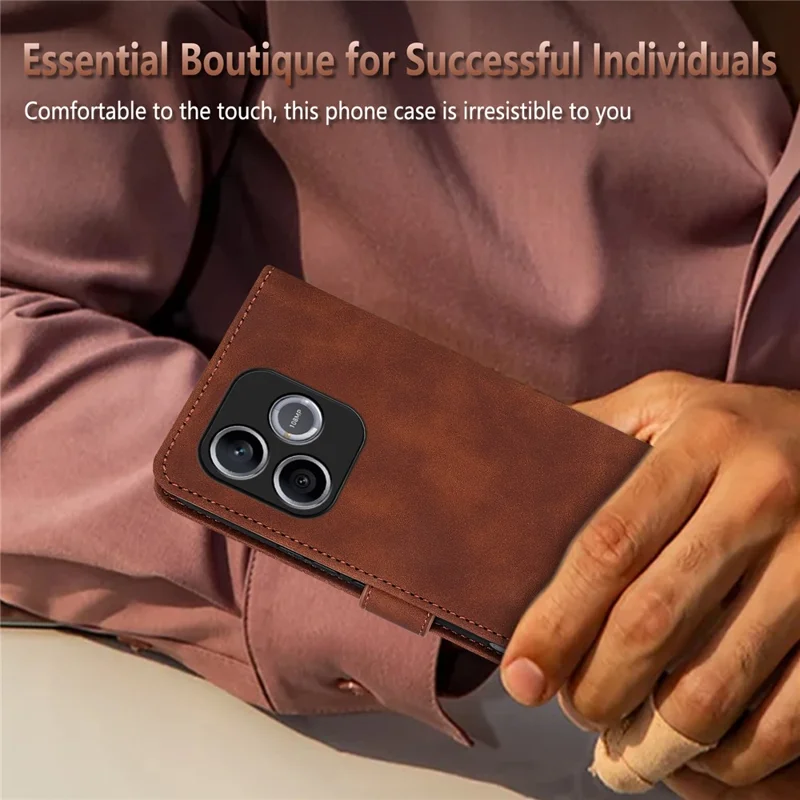 AZNS For Honor 600 Lite 5G Case PU Leather Wallet Phone Cover - Brown