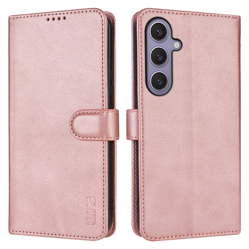 AZNS For Samsung Galaxy A27 Case PU Leather Wallet Phone Cover - Rose Gold