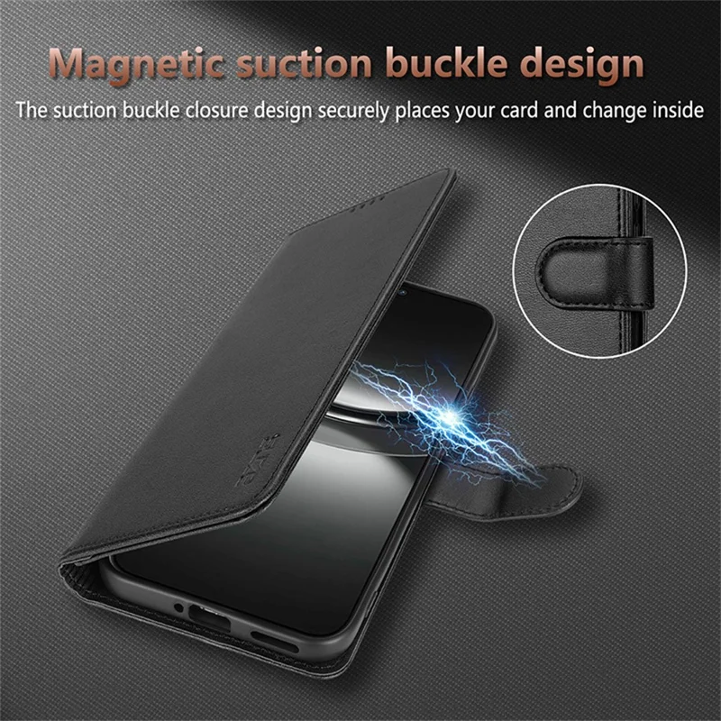 AZNS For Samsung Galaxy A27 Case PU Leather Wallet Phone Cover - Rose Gold