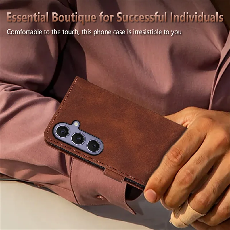 AZNS For Samsung Galaxy A27 Case PU Leather Wallet Phone Cover - Rose Gold