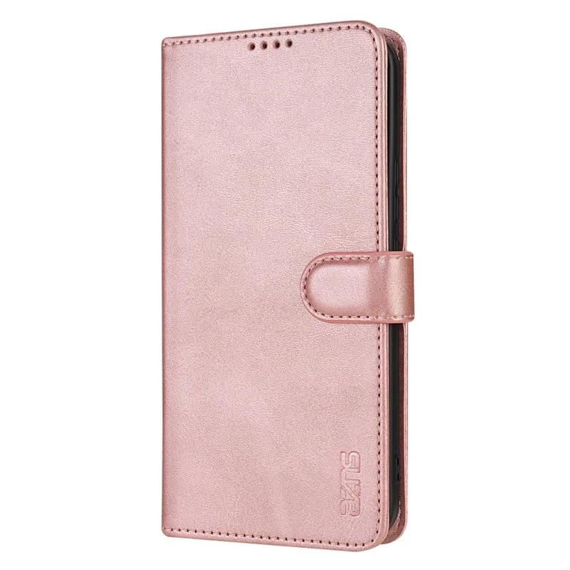 AZNS For Samsung Galaxy A27 Case PU Leather Wallet Phone Cover - Rose Gold