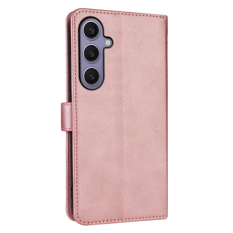 AZNS For Samsung Galaxy A27 Case PU Leather Wallet Phone Cover - Rose Gold