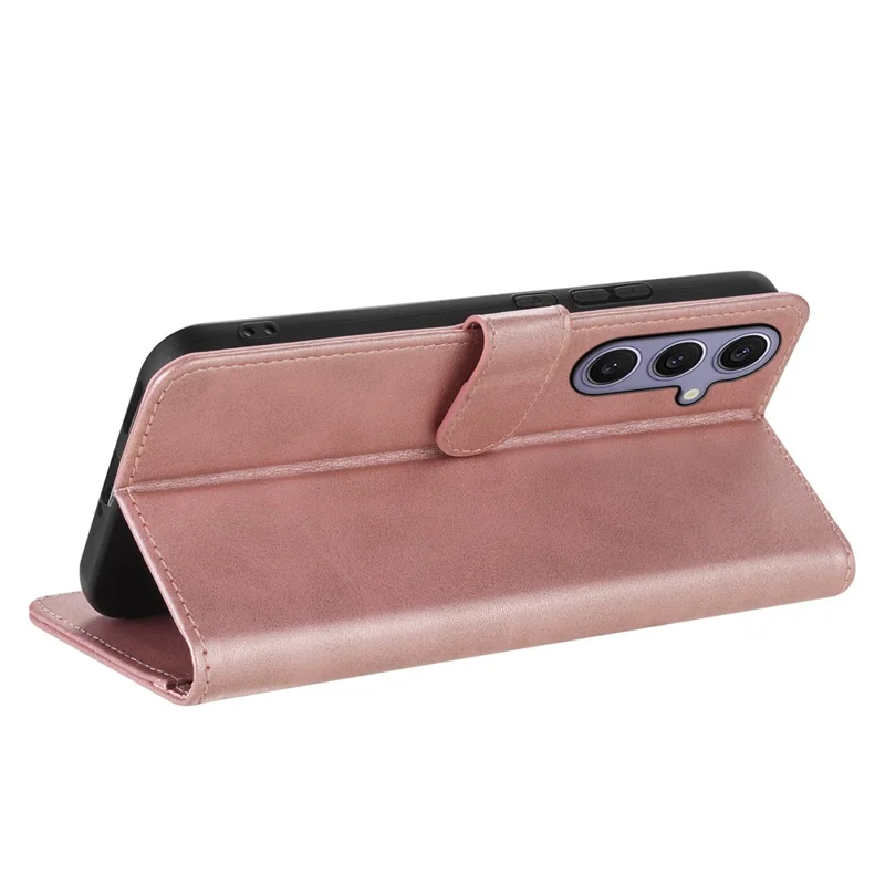 AZNS For Samsung Galaxy A27 Case PU Leather Wallet Phone Cover - Rose Gold