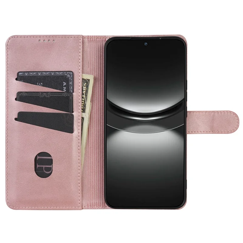 AZNS For Samsung Galaxy A27 Case PU Leather Wallet Phone Cover - Rose Gold